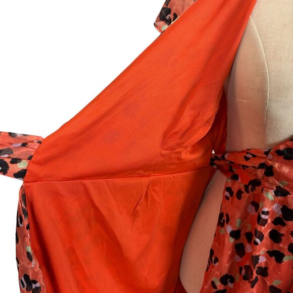 Modcloth x Hutch Party Prowl Leopard Print Wrap Dress Women’s Small - Picture 10 of 10